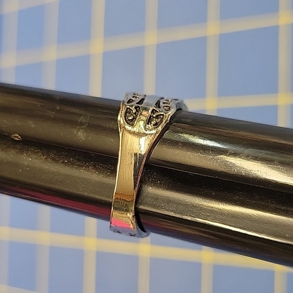 Silver Tone Ring Size 10.5 Spoon Dragonfly - Picture 3 of 8